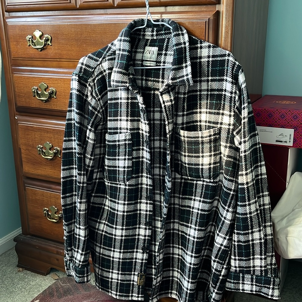 Zara plaid over shirt